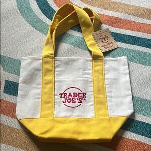 Trader Joe's Mini Tote Yellow